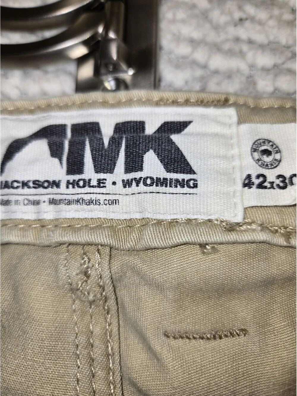 mountain khakis pants 42 X 30 Cotton Canvas Cargo Style Gorp Core